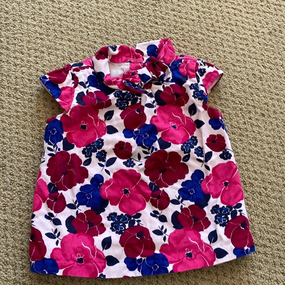 Janie and Jack baby girl short sleeve blouse